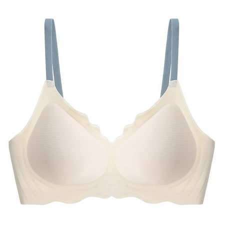 Mrasaso Big Sales! Lace Bra Women Cotton Bra Ladies  Seamless Breathable Underwear Push-Up Soft Support Bra(1pc Bra) White|M