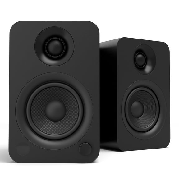Kanto YU Powered Bookshelf Speaker with Bluetooth & RCA Input (Matte Black) - Pair