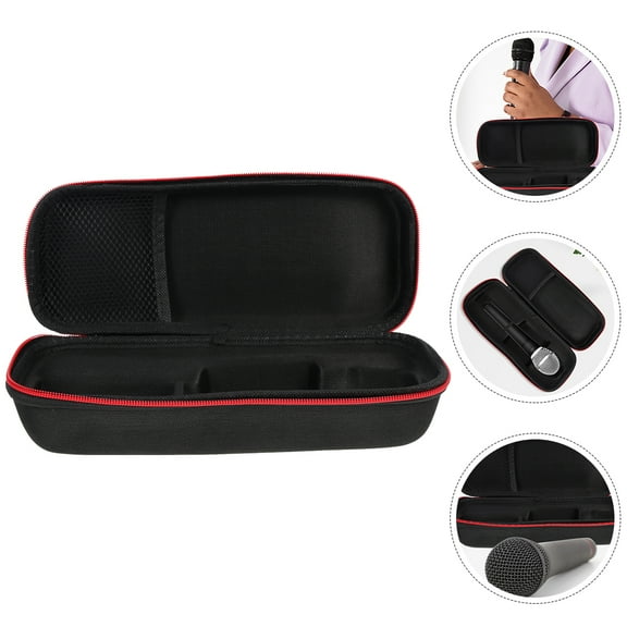 TEHAUX  2 Pcs Hard Case with Foam Microphone Storage Bag Travel