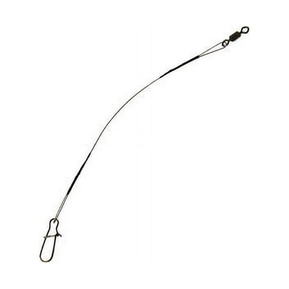 Eagle Claw Micro Leader with Crane Swivel, 5", 18 lb