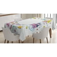 thumbnail image 1 of Unicorn Party Tablecloth, Fantastic Fairy Tale Elements Fire Breathing Dragon Princes Castle on Cloud, Rectangular Table Cover for Dining Room Kitchen, 60 X 90 Inches, Multicolor, by Ambesonne, 1 of 3