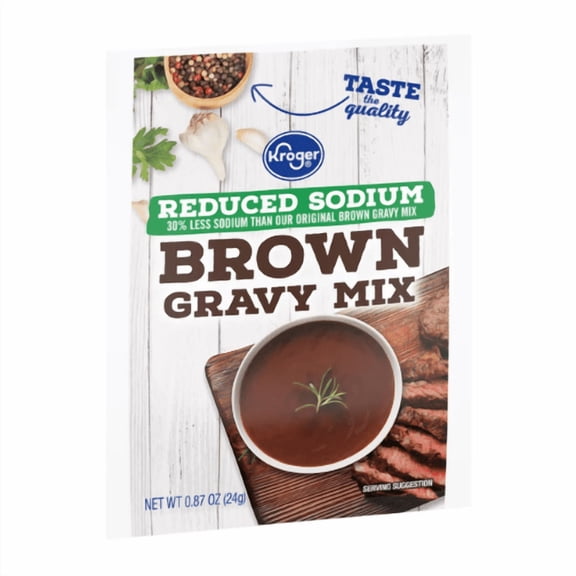 Reduced Sodium Brown Gravy Mix, 0.87 oz , 6 Pack