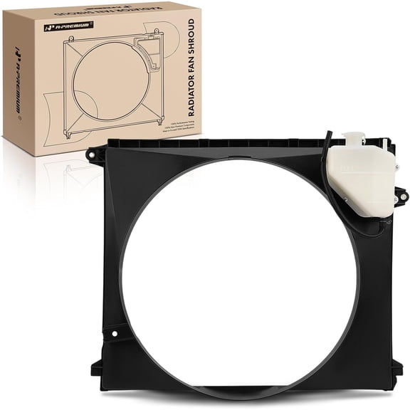 A-Premium Engine Radiator Cooling Fan Shroud with Coolant Reservoir Compatible with Toyota Tacoma 2016-2023, 3.5L, Replace # 167110P320