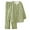 Green B, variant on WRKEKC Silk Pajamas for Women Print Square Neck Ruffle Trim Long Sleeve 100% Cotton Home Loungewear Sleepwear Set for Fall