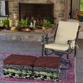 thumbnail image 5 of ARDEN 4-Pack Outdoor Patio Dining Chair Cushion, 20x44, Rain-Proof Seat Pad, Fade-Resistant Outdoor Cushion Tan Leala, 5 of 13