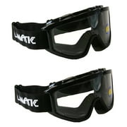 Lunatic, L-100, 2 Pack Adult ATV/MX Goggles - Black - Single Lens