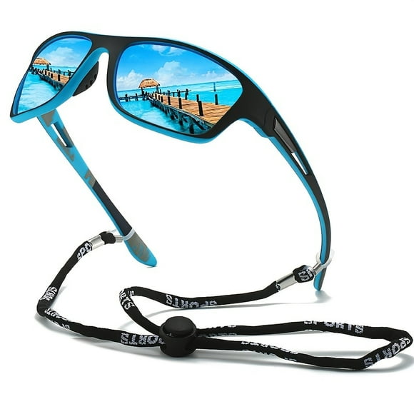 1pc Stylish Retro Polarized Sunglasses with Adjustable Strap - Men Women Accessories for Outdoor Sports, Vacation, Travel, Driving, Fishing, Cycling, Decors, and Photo Props