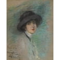 thumbnail image 3 of Alice Pike Barney 12x14 Black Modern Framed Museum Art Print Titled - The Traveler (1909), 3 of 5