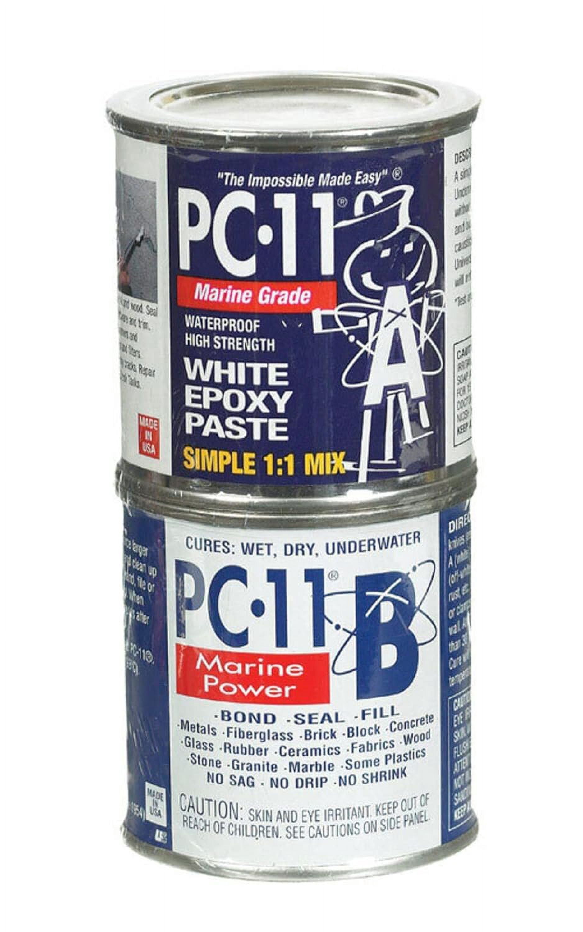 Protective Coating PC-11 Epoxy Paste - Waterproof Marine Use - 16 oz, White — Residential Use, Standard Application