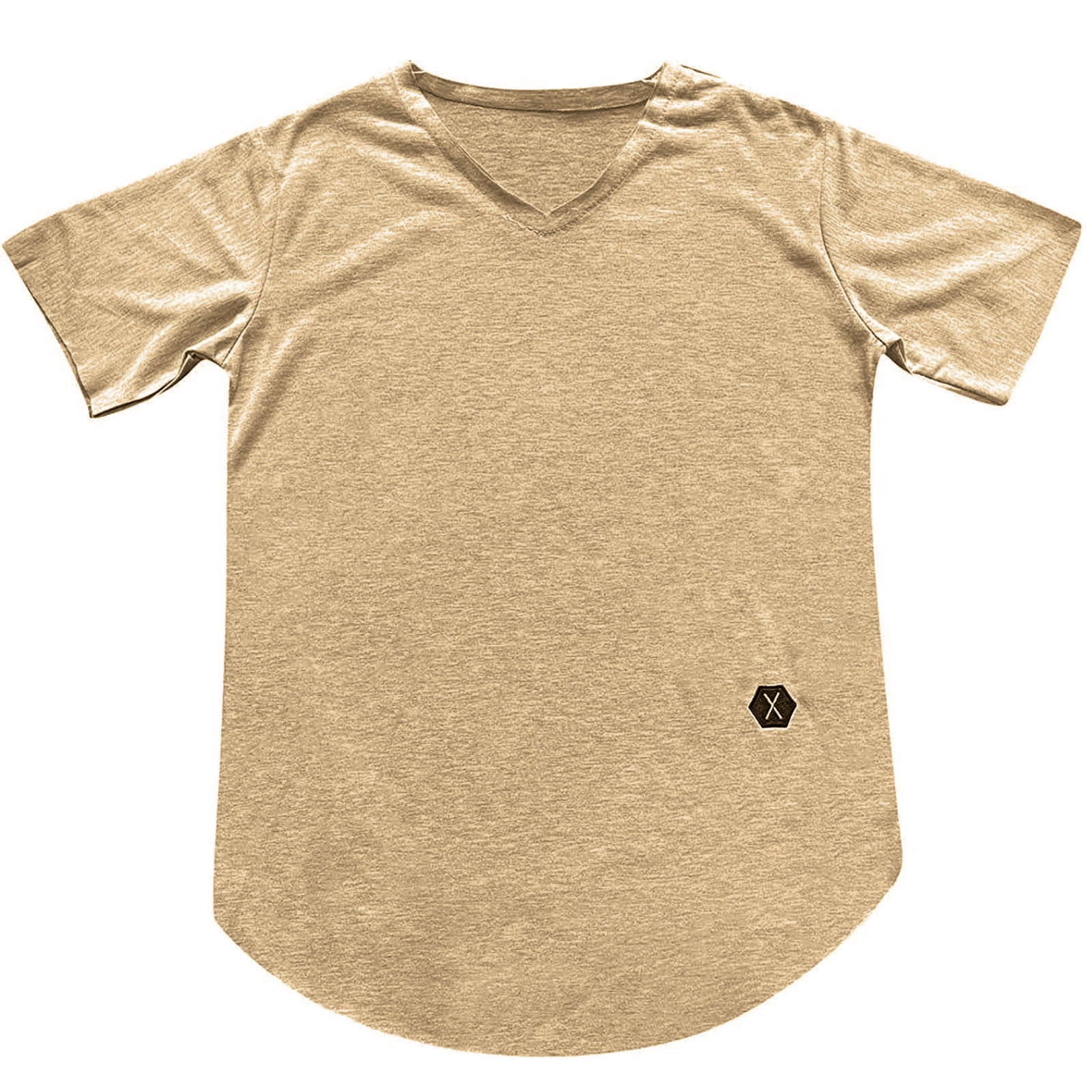 Oversized T Shirts for Men Men's Summer Plain Color Slim Fit V-neck Trendy Short Sleeve Top T-shirt Shirts for Men Mens V Neck T Mens Shirts Clearance on Sales Beige