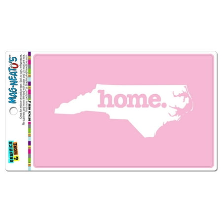 

North Carolina NC Home State MAG-NEATO S(TM) Car Vinyl Magnet - Solid Light Pink