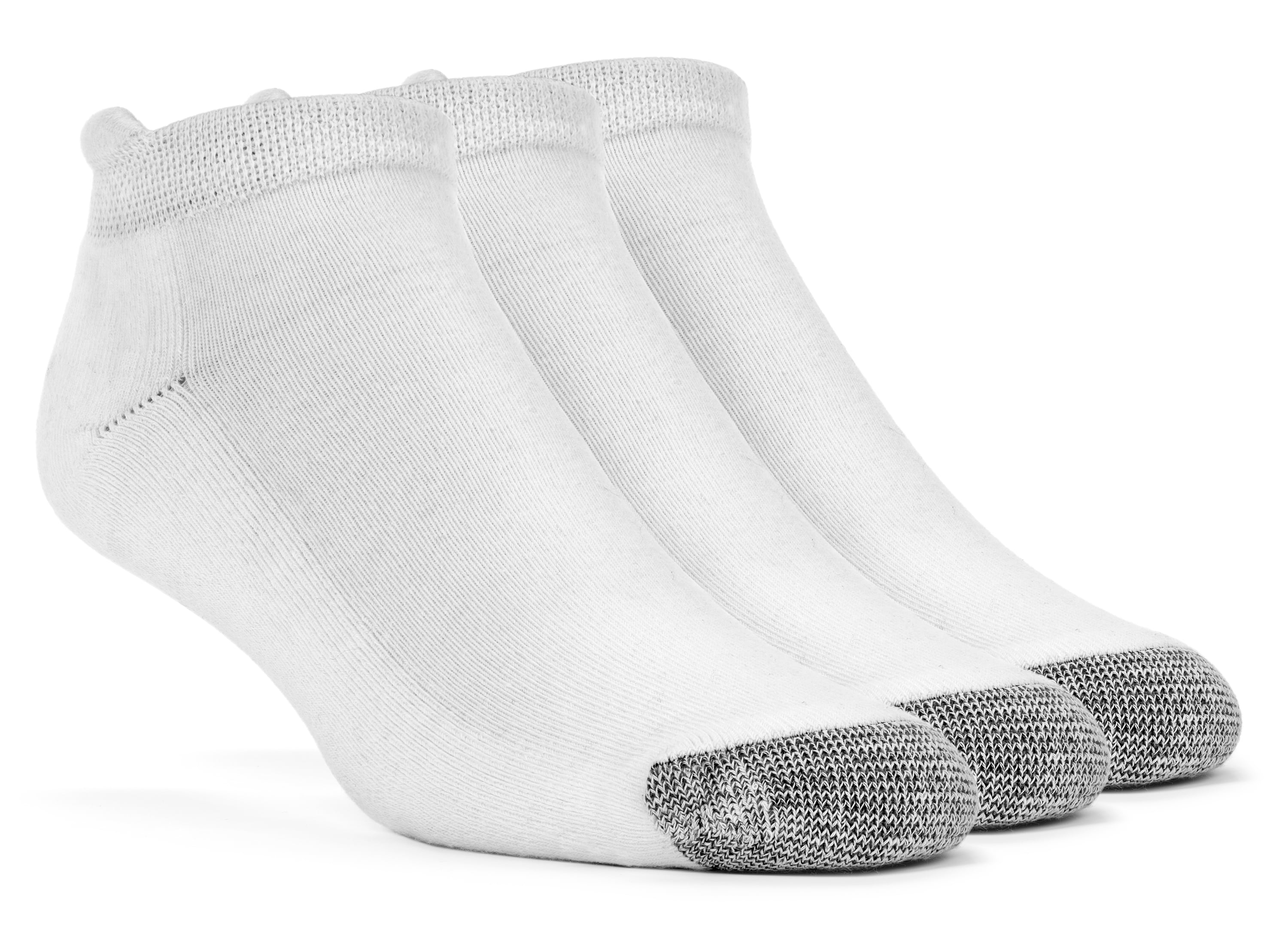 Men's Cotton Super Soft No Show Cushion Socks - 3 Pairs - Walmart.com