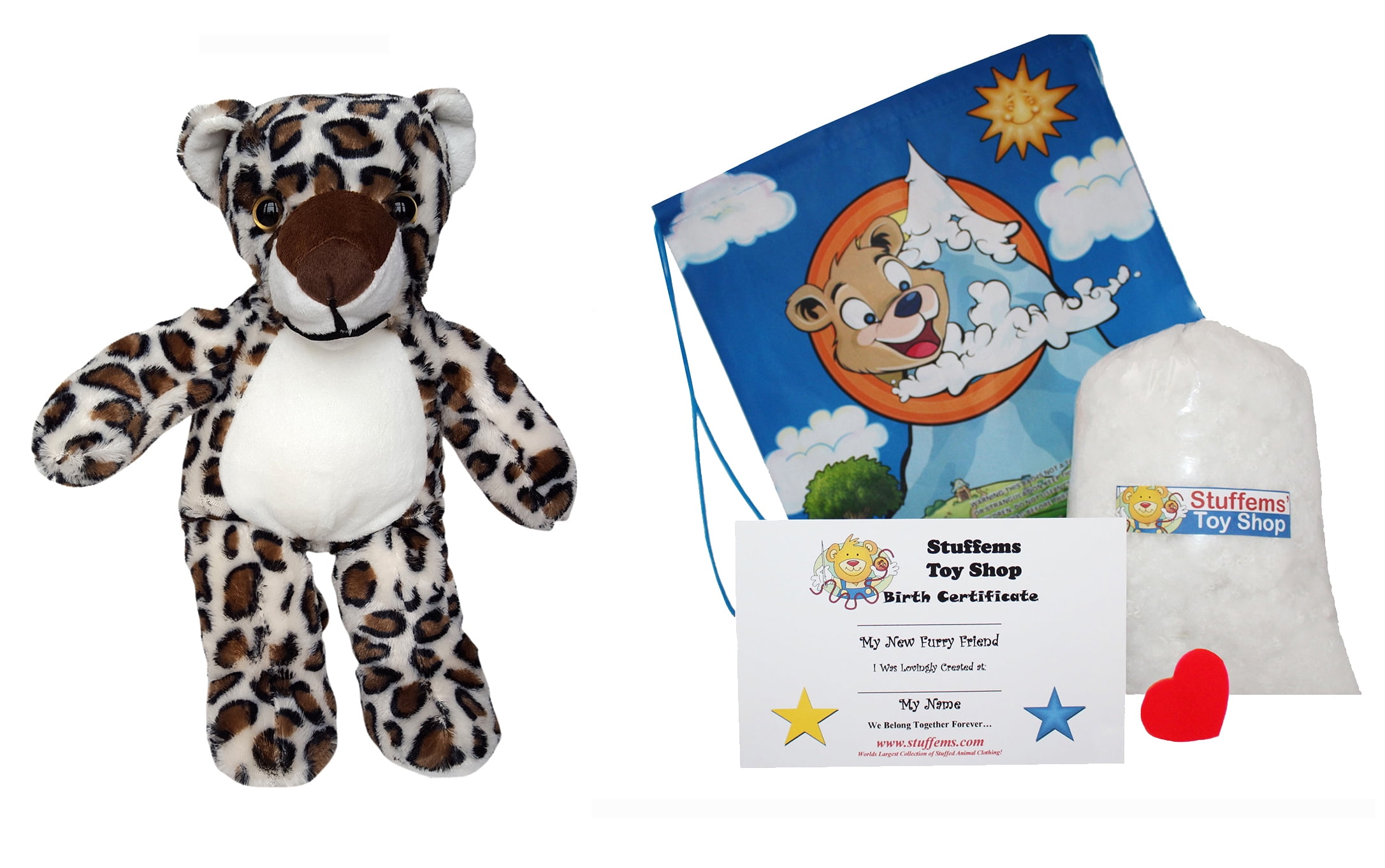 Make Your Own Stuffed Animal Cuddly Soft Cuddly Freckles the Leopard