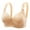 Beige, variant on Lixiuxyad Women's Sports Bras Women's Large Sized Steel Rimless Jacquard Thin Cup Four Buckle Underwear Side Comfortable Breathable And Adjustable Bra