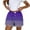 Purple, variant on Runfenguu Ruffle Shorts, Sweat Shorts Casual Spring And Summer Comfortable Elastic Waist Women Bottom New Fashion Print Short Pants Sweat Shorts