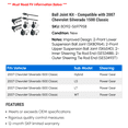 thumbnail image 2 of Ball Joint Kit - Compatible with 2007 Chevy Silverado 1500 Classic, 2 of 2