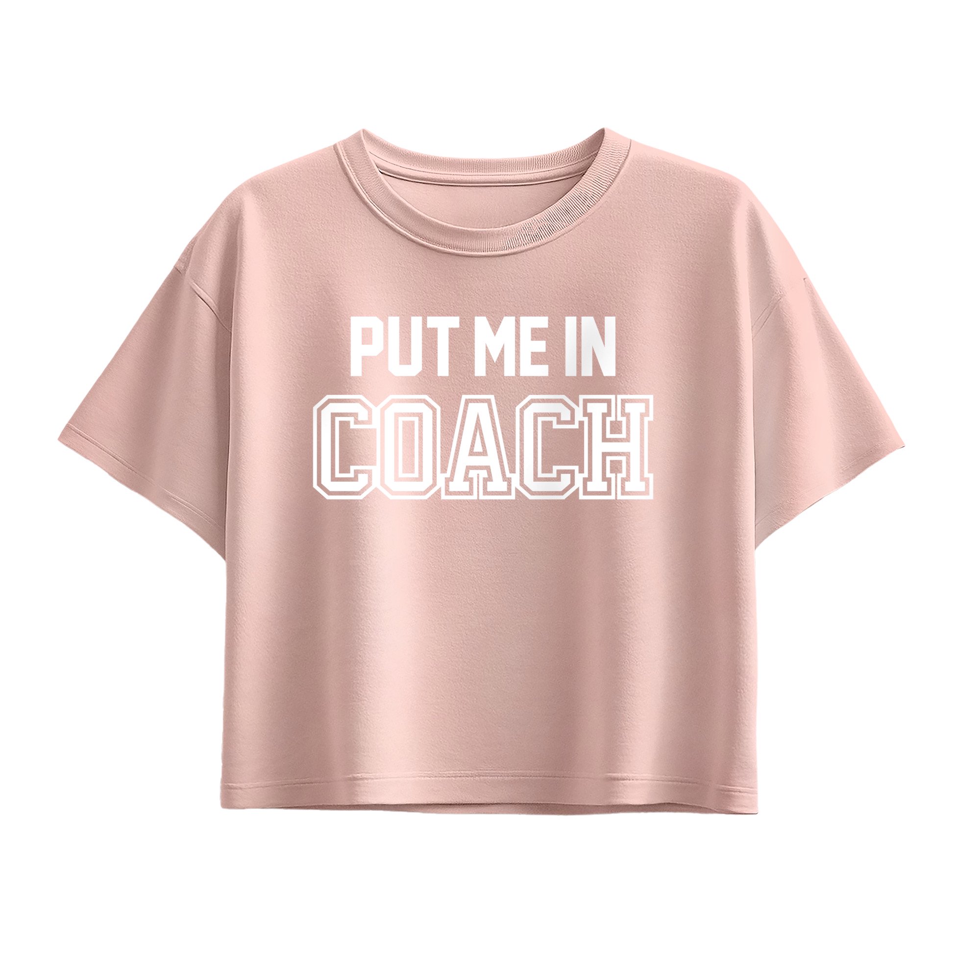 Instant Message - Put Me In Coach Short Sleeve Boxy Graphic T-Shirt