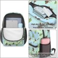 thumbnail image 4 of Bigfoot and Trail Blue Pattern 17" School Backpacks for Teens,Waterproof Oxford Fabric,S-Shape Padded Straps for School,Travel,Hiking,Camping, 4 of 6