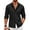 Black, variant on Coshow Mens Cuban Guayabera Shirt Casual Button Down Shirts Long Sleeve Summer Beach Shirts