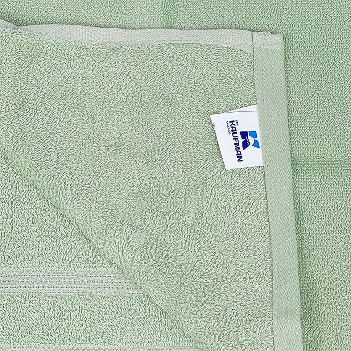 Kaufman - Premium Hand Towels Set for Bathroom, Spa, Gym, and Face Towel 100% Cotton Ring Spun, Ultra Soft Feel and Highly Absorbent Towels (SAGE Green, 72-PK)