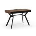 thumbnail image 2 of HomeRoots 43 in. Writing Desk with Three Drawers, Wood Brown & Black, 2 of 10