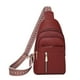 thumbnail image 1 of pstuiky Riñonera informal con cremallera para mujer, bandolera unisex, bolso cruzado de hombro y pecho con correa para guitarra, bolso tote, mochila, riñonera., 1 of 5