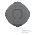 thumbnail image 5 of Bloem Tuxton 6" Modern Plastic Planter - Geometric Indoor/Outdoor 0.5 Gal Capacity Pot, Charcoal, 5 of 7