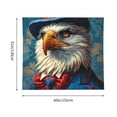 thumbnail image 3 of Pofeuu Surreal Bald Eagle Gentleman Print Wall Tapestry Decoration Wall Hanging Tapestry 60 x 51 Inch, 3 of 6