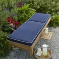 thumbnail image 4 of Sunbrella  Hinged Chaise Cushion - 24"W x 73"L x 3"H Canvas with True Blue Cording, 4 of 5