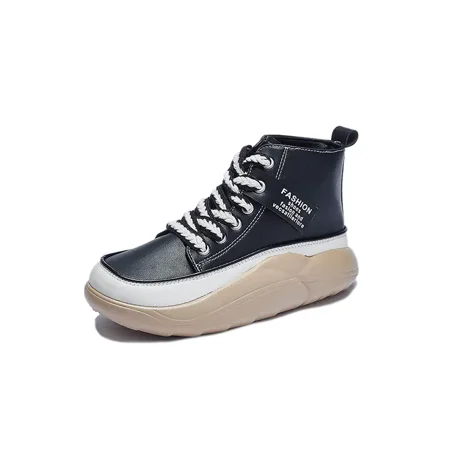 

Yishow-AA Women‘s Platform High Top Lace Up Sneakers Soft Faux Leather Shoes Women‘s Footwear