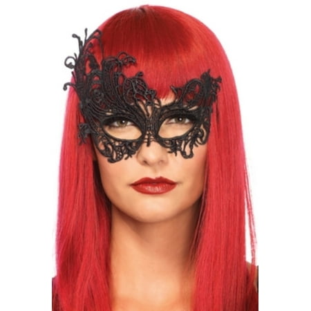 Leg Avenue Women's Fantasy Eye Mask Costume Accessory, Black, One Size
