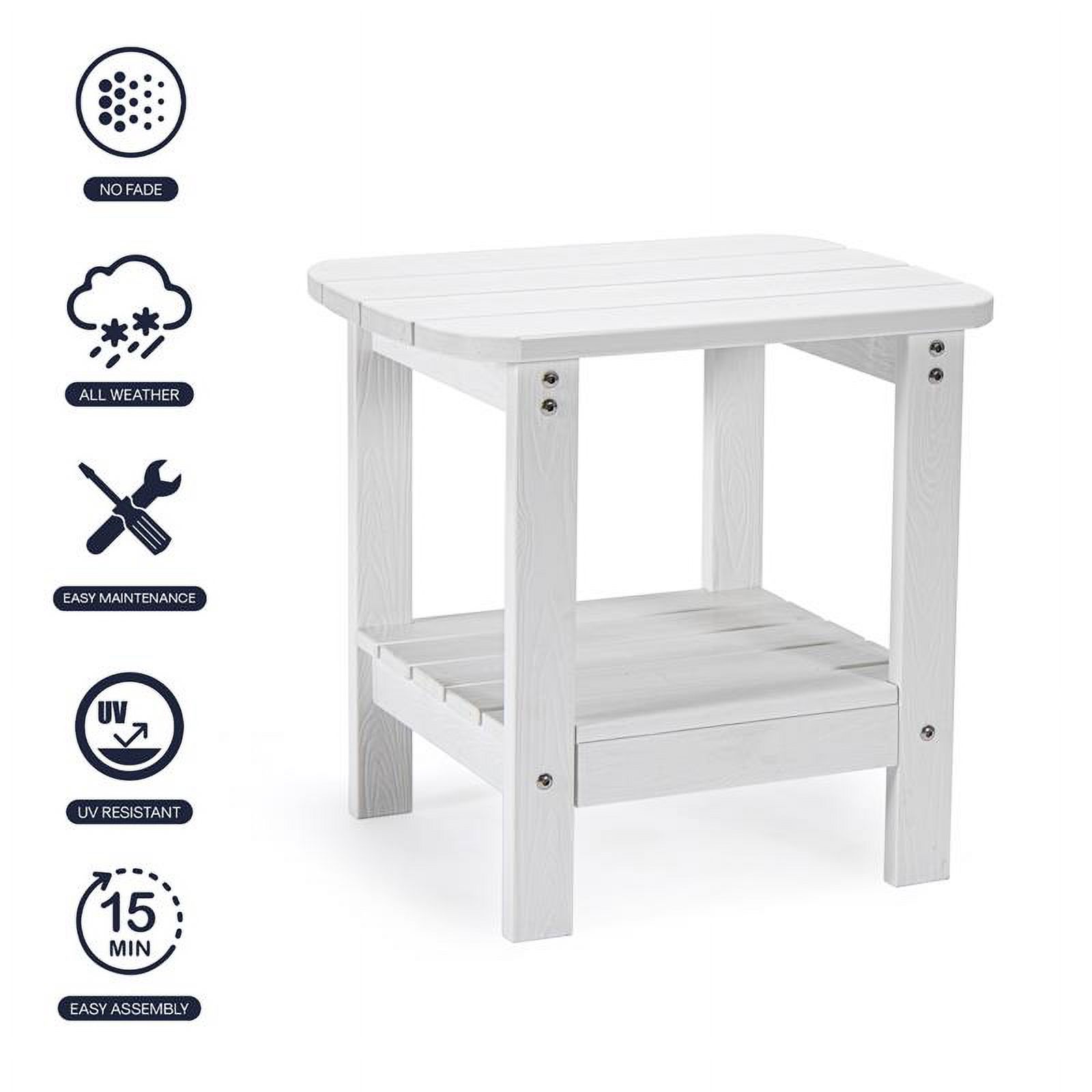 Posh Living Clive Outdoor Side Table White - image 4 of 9