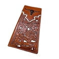 thumbnail image 5 of Floral Long Wallet Embossed Longhorn Floral Accent, 5 of 11