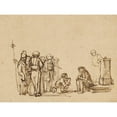 thumbnail image 3 of Rembrandt Pupil, Unknown maker 24x19 Black Modern Framed Museum Art Print Titled - The Mocking of Christ, 3 of 5