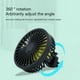 thumbnail image 5 of Ventilador USB para coche con luz ambiente RGB y aromaterapia - Ventilador multifunción giratorio de 360° de 3 velocidades para vehículo, hogar, oficina - Ventilador de refrigeración USB de 5V con, 5 of 8