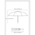 thumbnail image 3 of 1pc Automatic Sun/Rain Umbrella With Flower Print, Uv Protection, Elevated Aesthetics, Windproof, Foldable, Women's Characteristic Top-Grade Umbrella,, 3 of 5