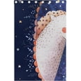 thumbnail image 4 of Coolnut Unicorn Flower Star Blackout Curtain for Bedroom, 2 Panels Thermal Insulated Blackout Drapes Long Darkening Curtains with Grommets for Living Room 55 x 84 Inch, 4 of 5