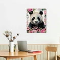 thumbnail image 3 of Nawypu Panda Print, Panda Wall Decor, Panda Print on Canvas, Watercolor Panda Print, Panda Bear Portrait, Panda With Flowers, Animal Wall Art Print, Summer Print, Canvas, 3 of 5