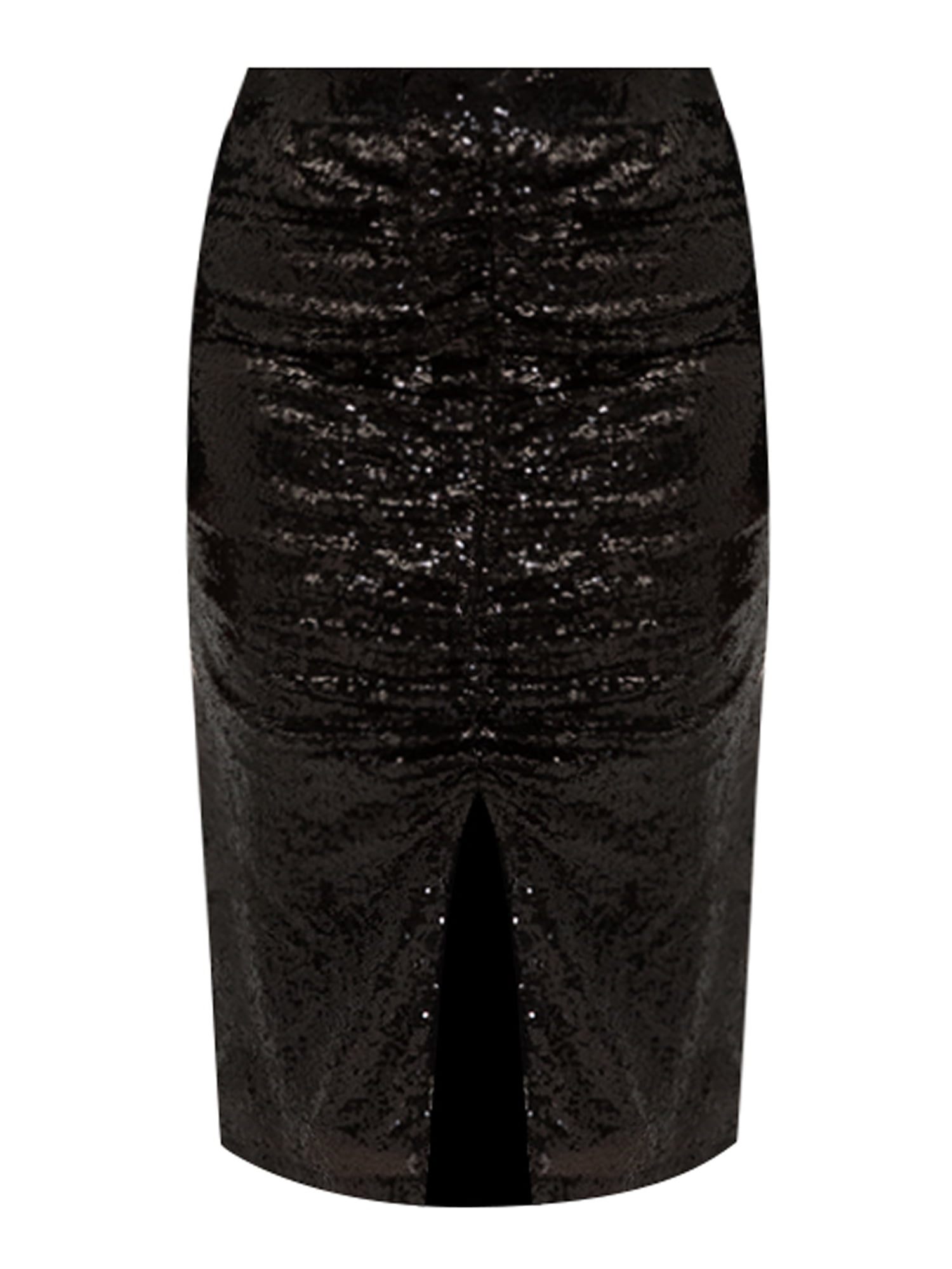 ELOQUII Elements Women's Plus Size Sequin Midi Skirt with Slit