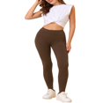 thumbnail image 2 of Pantalon d'Étrier de Yoga de Gym pour Femmes, Uni, Doux, à Taille Élastique, 2 of 6