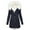 Navy, variant on Lovskoo 2024 Women's Winter Coats Fleece Parkas Anoraks Hooded Faux Fur Comfy Stylish Long Sleeve Casual Long Padded Coat Outerwear Navy