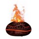 thumbnail image 2 of Colorful Volcano Diffuser 200ml Ultrasonic Flame Fire Humidifier with Auto-Off Protection Cool Mist Diffuser B, 2 of 5
