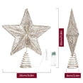 thumbnail image 3 of Decoración para árbol de Navidad Luxspire, estrella iluminada por LED, 30 cm, 3 of 8