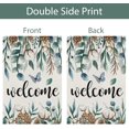 thumbnail image 5 of Winter Garden Flag 12.5x18 Double Sided, Welcome Winter Leaves Snowflake Seasonal Farmhouse Yard Outdoor Decorative Flag, 5 of 6