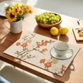 thumbnail image 2 of Vintage Botanical Placemats Set of 4, Red Spring Floral Botanical Farmhouse Placemats for Dining Table, Place Mats for Kitchen Tabletop, Waterproof Wipeable Dining Table Mats Set, 2 of 9