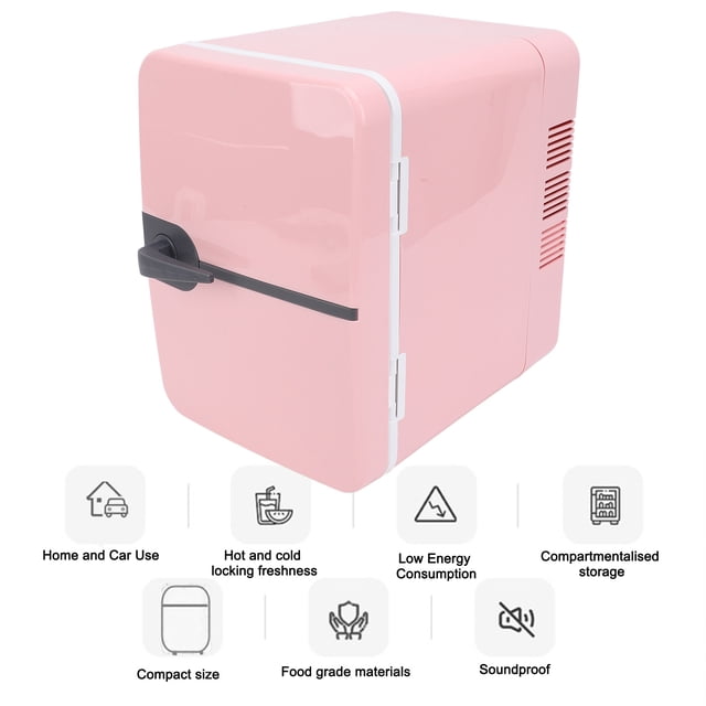 Mini Refrigerador 6L Refrigerador Portátil De Refrigerador Eléctrico Calentador Para El Automóvil Viajes En El Hogar Con MAQUILOR SKINCARE MECHO ALIMENTOS
