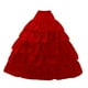 thumbnail image 2 of Crinolina de aro nupcial de poliéster, accesorios de boda Vestido de fiesta Enaguas Enagua de aro de cintura elástica para fiesta de graduación Rojo 4 Aros Sunnimix Enaguas Crinolina, 2 of 4