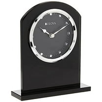 Bulova B5010 Ebony Crystal Clock