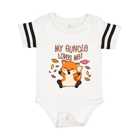 

Inktastic My Guncle Loves Me!- Cute Baby Fox Gift Baby Boy or Baby Girl Bodysuit
