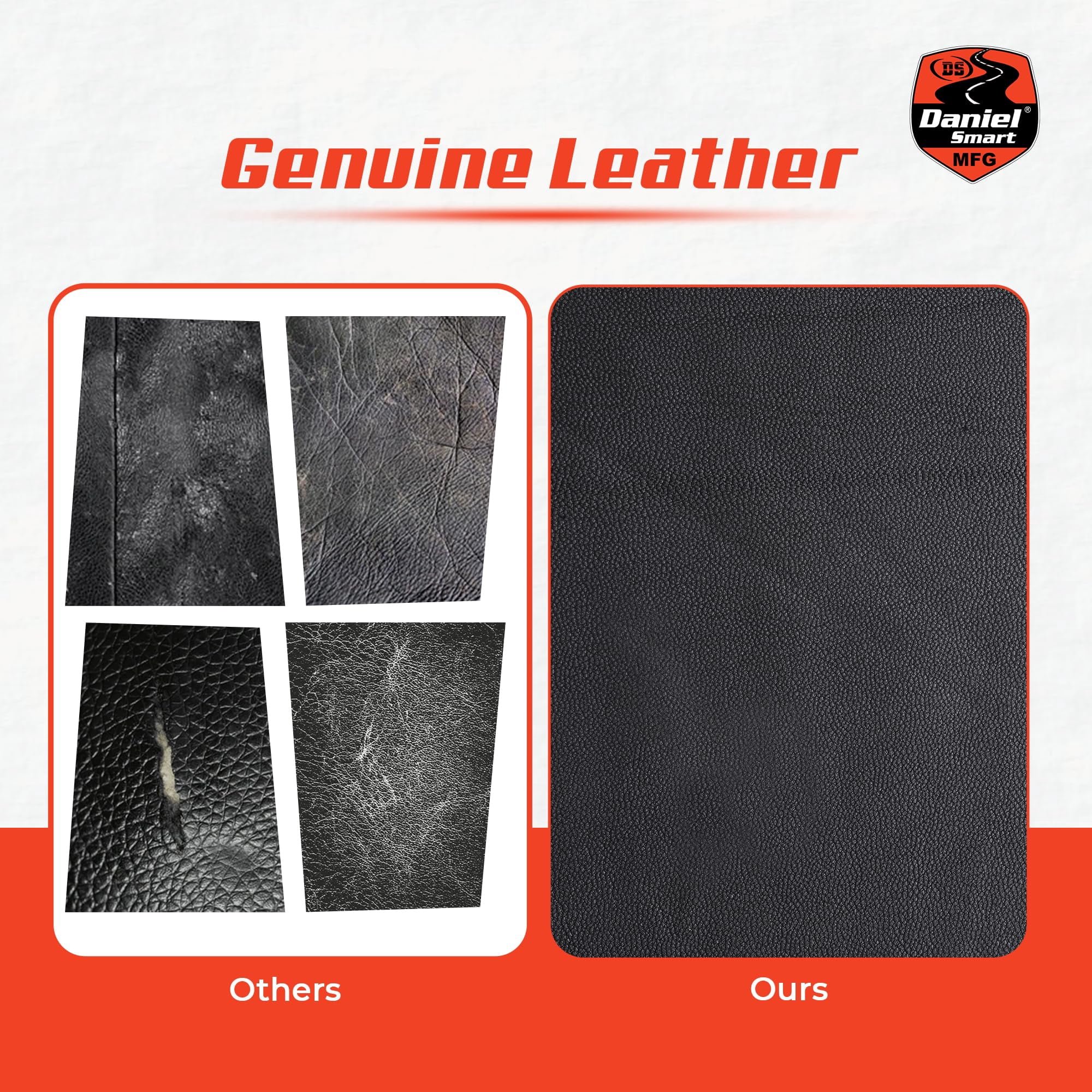 Daniel Smart Genuine Leather Skin Roll for Crafting, Tooling, Dyeing, and DIY Projects